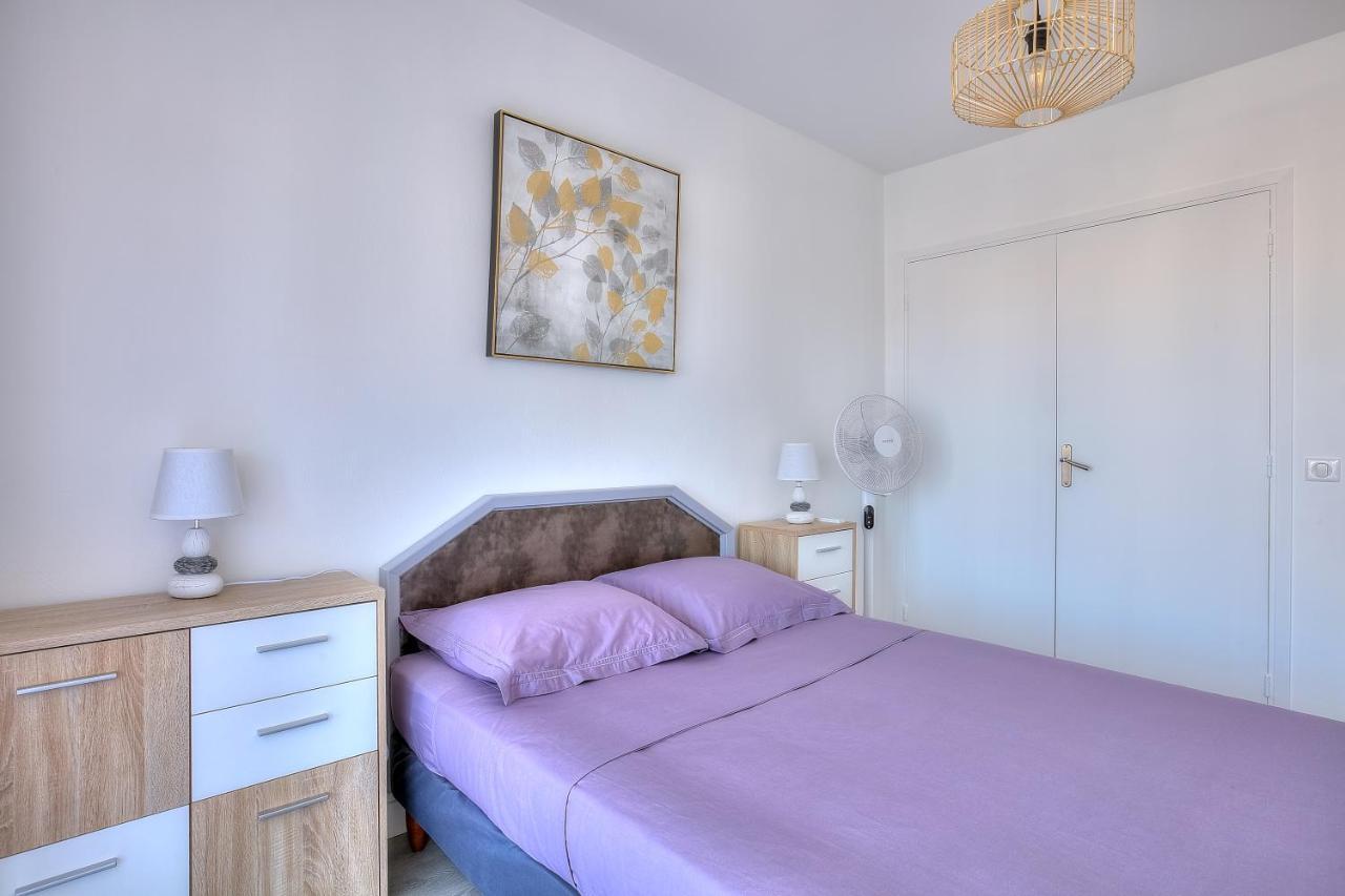 Le Sun-Beach - Spacieux 3 Pieces Avec Parking A 400 M Des Plages De Juan-Les-Pins Bagian luar foto