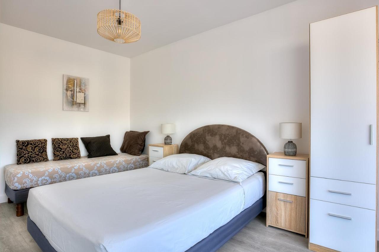 Le Sun-Beach - Spacieux 3 Pieces Avec Parking A 400 M Des Plages De Juan-Les-Pins Bagian luar foto